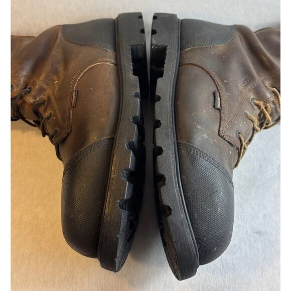 Red Wing Shoes Men\'s Leather Boots Brown Steel Toe Size 14 D Work Style No. 4499 main image 7